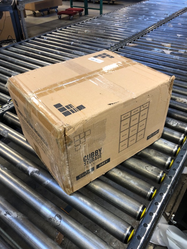 Photo 1 of 12 Cube Storage Organizer, Gray Storage Cubes Organizer Shelves, Sturdy Cubbies Storage Shelves with Cube Storage Organizer Bins, DIY Cube Shelf Organizer for Bedroom, Playroom, Office, & Dorm