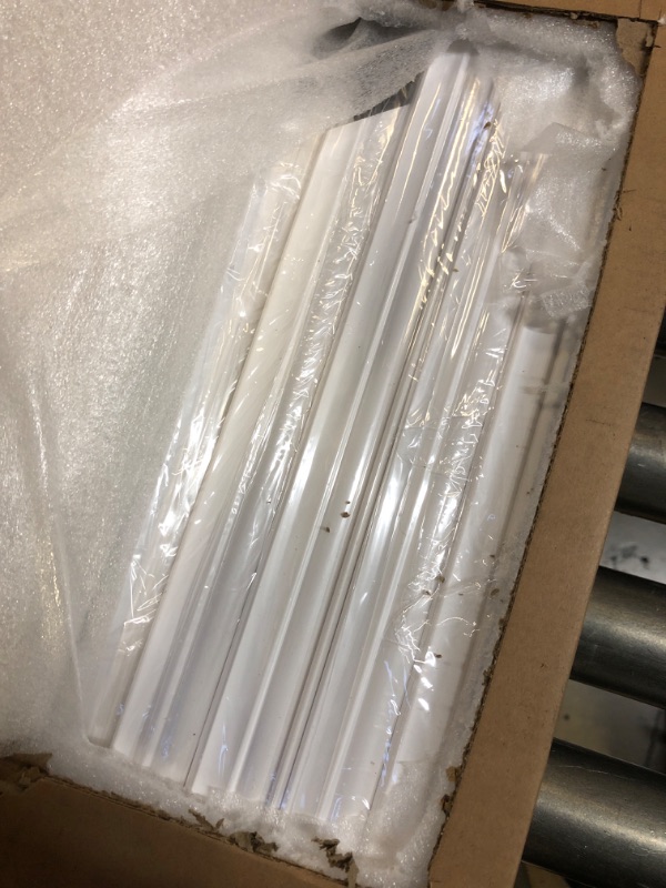 Photo 1 of **Missing several pieces---PARTIAL SET--**Lunghaa 6-Frame Premade Accent Wall Molding Kit, Ready-to-Assemble Wainscoting Panels, Pre-Cut Chair Rail Moulding Trim for Home Décor