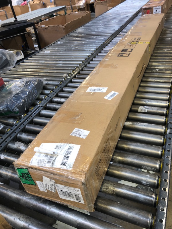 Photo 1 of FREDBECK Sliding Closet Doors 48x80(Double 25inch),Bypass Barn Door with Hardware,for Bedroom,White,H Frame,Assemble Required