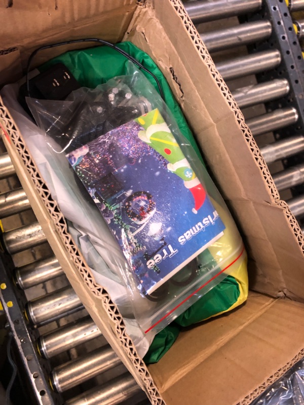 Photo 1 of 12FT Giant Christmas Inflatables Outdoor Decorations - Large Blow Up Christmas Tree with Gift Boxes - Rotating LED Lights Inflatable Xmas Decor for Yard Lawn Garden Holiday Party