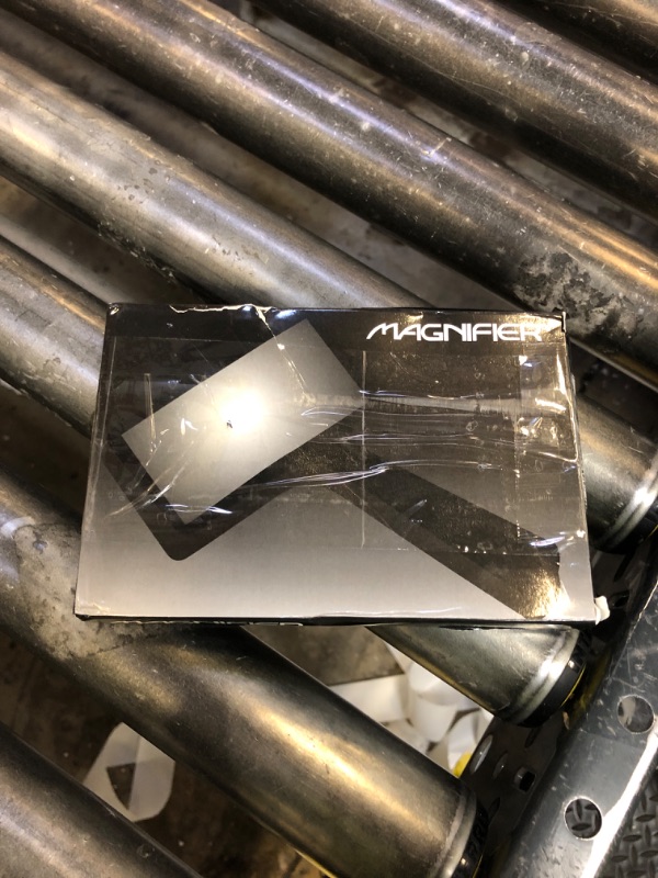 Photo 1 of 10X Magnifying Glass Rectangle Reading Magnifier Large Handheld Magnifying Glasses Scratch Resistant Glass Lens for Observation Reading Hobbies Nature Exploration Repair(Jumbo Horizontal Viewing Area)  