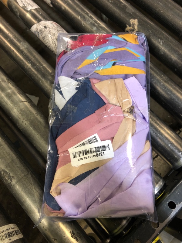 Photo 1 of 10 PCS Large Hair Ribbon Barrettes with Long Tails for Women & Girls, TOKUFAGU Vintage French Hair Accessories - Bow Clips in 10 Colors (Set A)