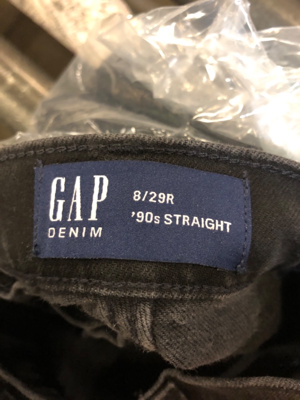 Photo 1 of (UNKNOWN DETAILS) Gap Denim Black Jeans 8/29R 90s Straight
