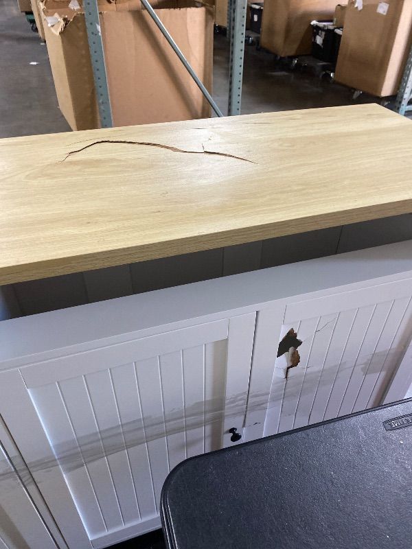 Photo 1 of VEVOR Kitchen Island Cart with Storage, 60in Wide Mobile Kitchen Cart with Wheels, Drop Leaf, 2 Drawers, Trash Can Cabinet, Knife Holder, Spice Rack, and Towel Rack, Table for Dining Room, Pantry