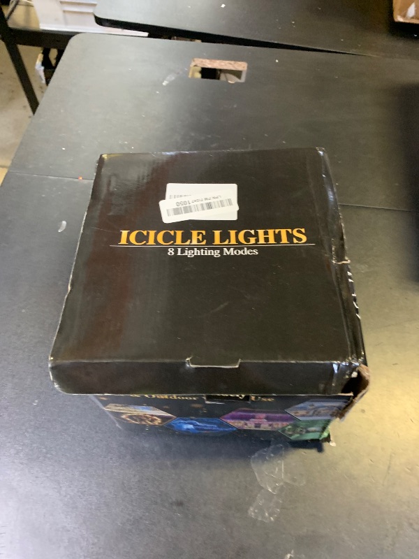 Photo 1 of 132ft Icicle Lights for Outside, 1280 LED White Christmas Lights Outdoor with 240 Twinkle Drops, 8 Modes Plug in Waterproof Timer Memory for Tree Wedding Party House Patio Eave Yard Holiday Decoration