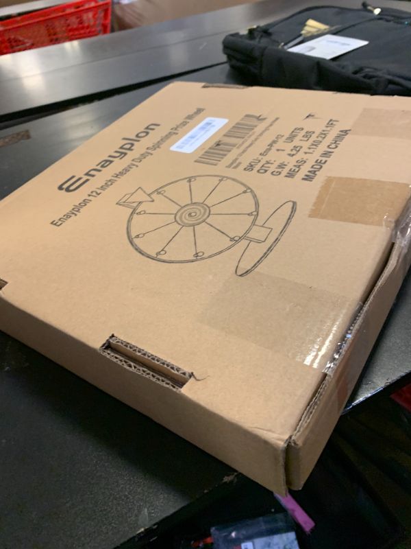 Photo 1 of 12 Inch 10 Slot Prize Wheel, Spinning Wheel for Prize, Prize Wheel Spinner with Stand, Tabletop Spinner Wheel with Dry Erase Markers and Eraser, Carnival Spin Wheel for Trade Show, Fortune Spin Game