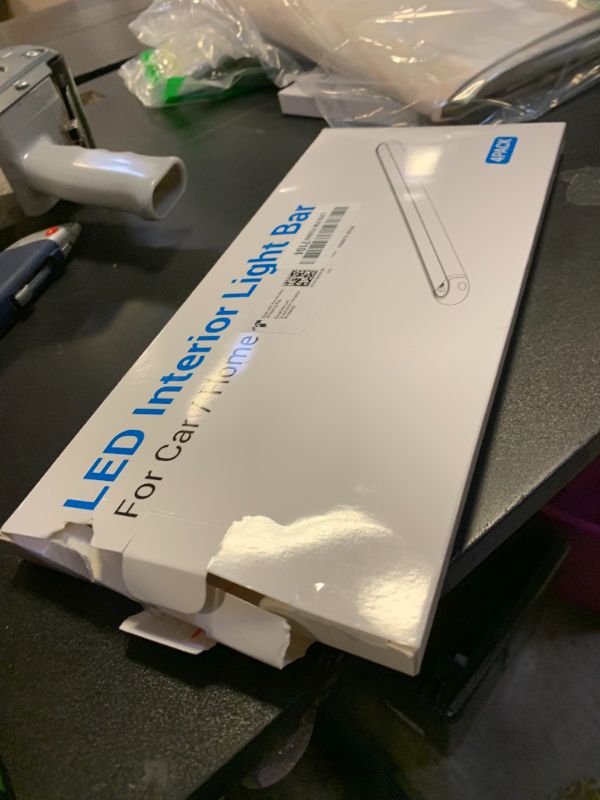 Photo 1 of 12v LED Interior Light Bar?CT CAPETRONIX 120LEDs 1500LM 8W DC 12 Volt led Strip Lights with ON/Off Switch?for Enclosed Cargo Trailer, Car RV Van Truck Lorry Camper Boat Caravan Motorhome (4Pack)