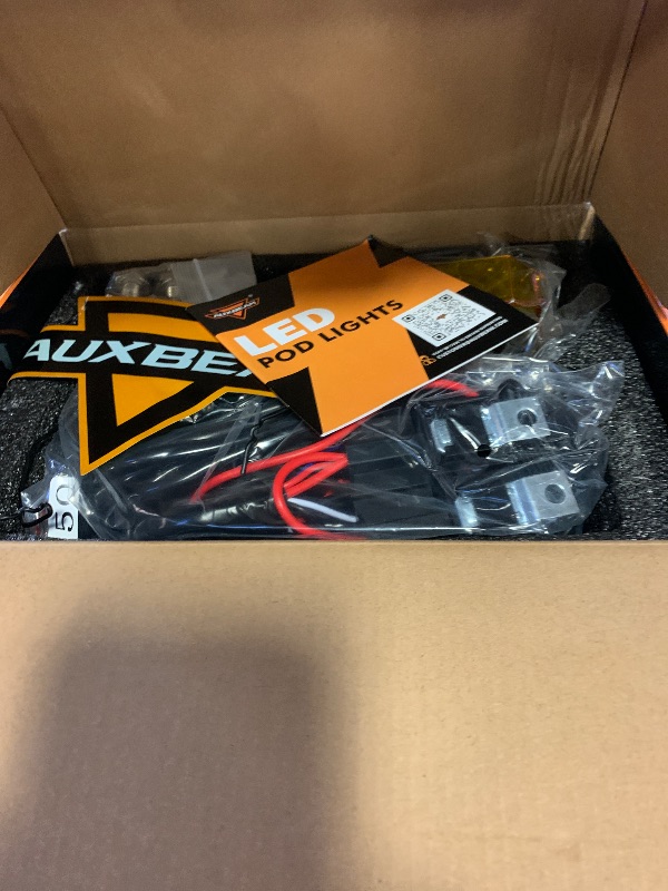 Photo 1 of Auxbeam V-MAX Series LED Light Pod, 270° Side Shooter LED Offroad Lights with Amber DRL, 4 Inch Auxiliary Ditch Light for Truck ATV Jeep Ford