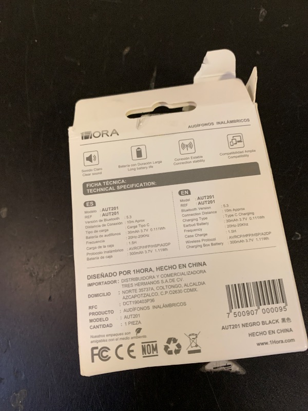 Photo 1 of 1 Hora Wireless Earbuds Bluetooth 5.3, Sports Headphones Deep Bass in-Ear Earphones, Premium Sound with Charging Case, Compatible with iPhone, Android Smartphone, Tablet, Laptop