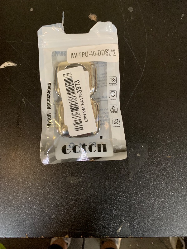 Photo 1 of [2 Pack] Goton Bumper Case for Apple Watch 40mm, [No Screen Protector] Slim Soft TPU Shockproof Case Cover Bumper Protector Accessories for iWatch SE 3/SE 2/SE, Series 6/5/4, 40mm Silver+Silver