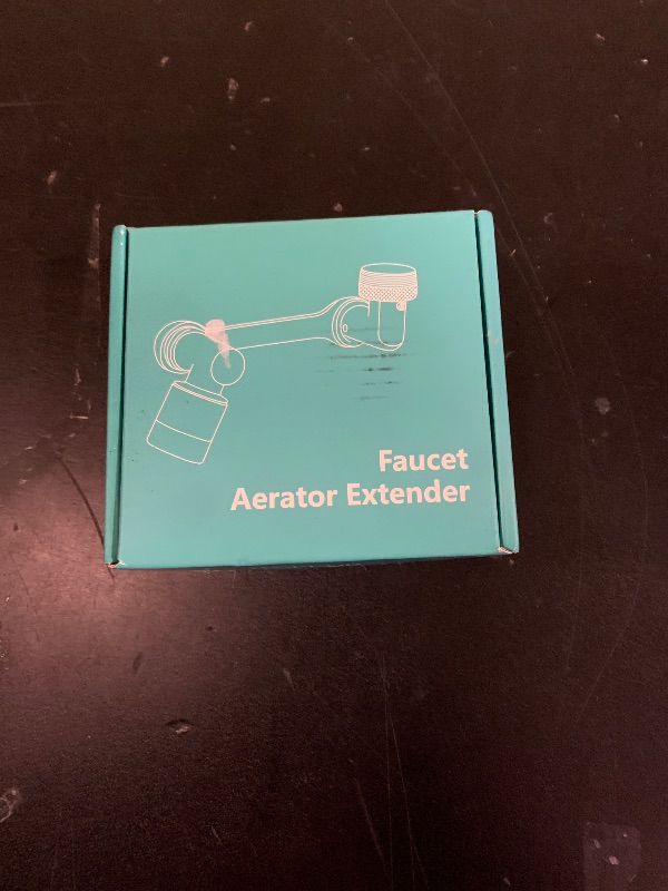 Photo 1 of 1080°Swivel Faucet Extender, Sink Water Faucet Aerator Extension in Brass, Swivel Robotic Arm Bathroom Faucet Extender, Kitchen Rotating Extension Filter with 2 Mode Splash