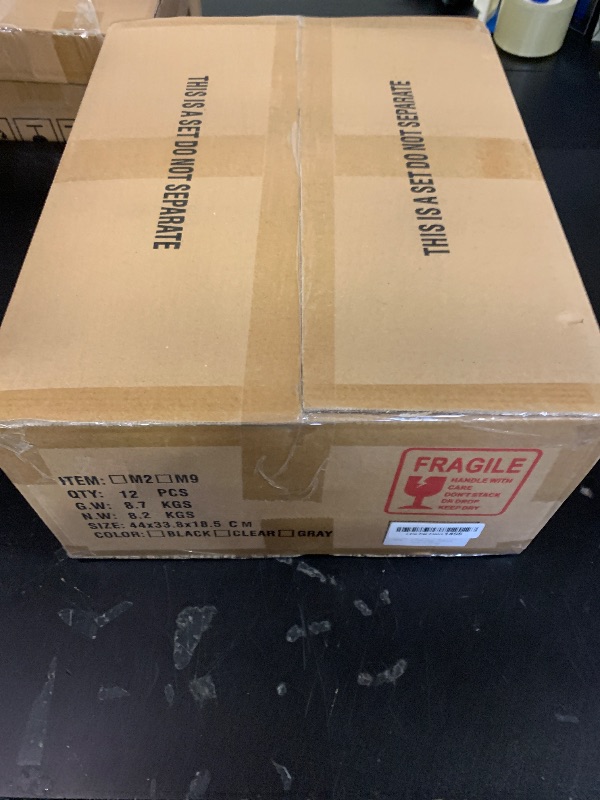 Photo 1 of 12 Pack Thicken & Sturdy Clear Shoe Storage Organizer with Magnetic Door, Shoe Boxes Clear Plastic Stackable for Closet, Shoe Rack for Sneaker Boot Container, Shoe Cabinet Fit up to US Size 12