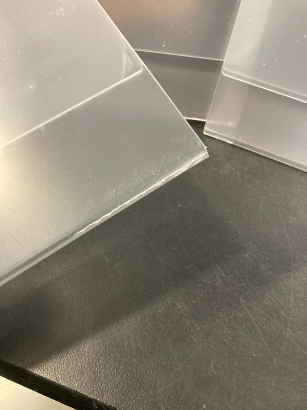 Photo 1 of 6 Pack Acrylic Sign Holder 8.5x11 Inches, Clear Display Holder, L-Shape Vertical Menu Holder Stand, Flyer Display Stand, Table Paper Holder, Plastic Sign Display Stand for Restaurants, Store, Office