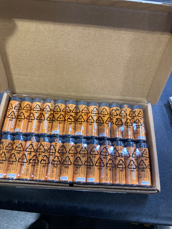 Photo 1 of Amazon Basics 48-Pack AA Alkaline High-Performance Batteries, 1.5 Volt, 10-Year Shelf Life