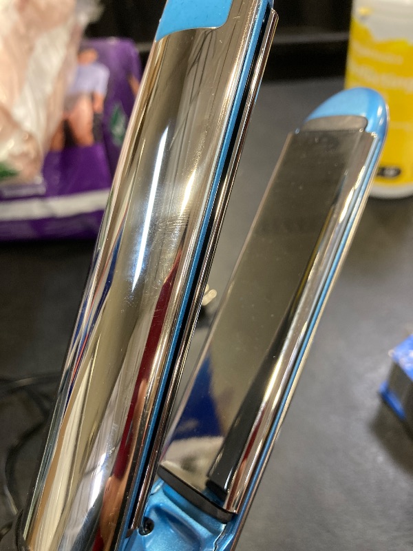 Photo 1 of BabylissPRO Nano Titanium Prima Ionic Hair Straightener, Curl and Straighten Hair With One Professional Tool, Blue