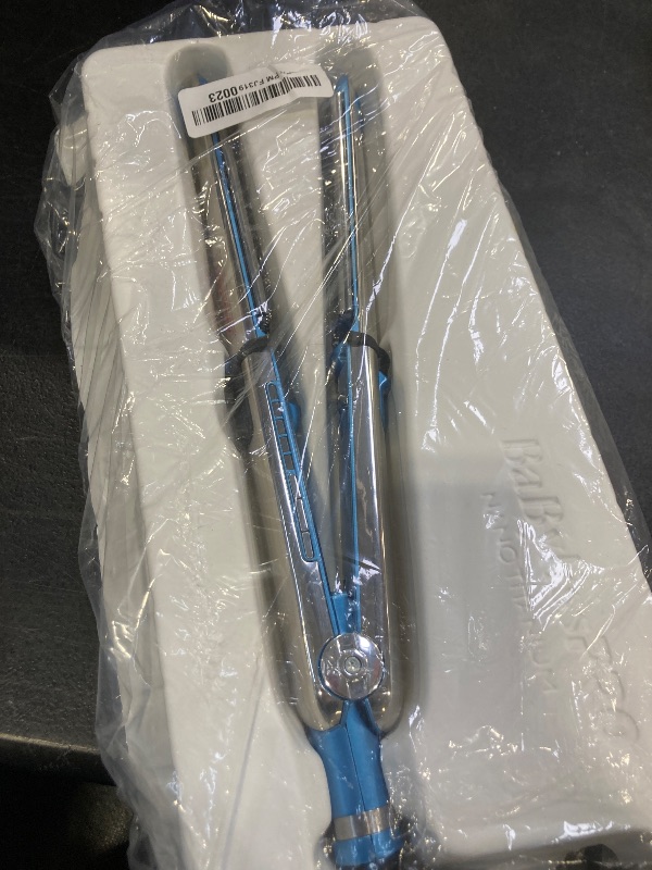Photo 1 of BabylissPRO Nano Titanium Prima Ionic Hair Straightener, Curl and Straighten Hair With One Professional Tool, Blue