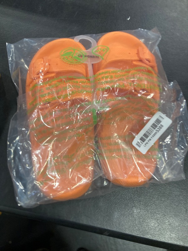 Photo 1 of cushionaire orange slides size 39