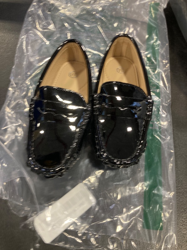 Photo 1 of kids black loafer size 24