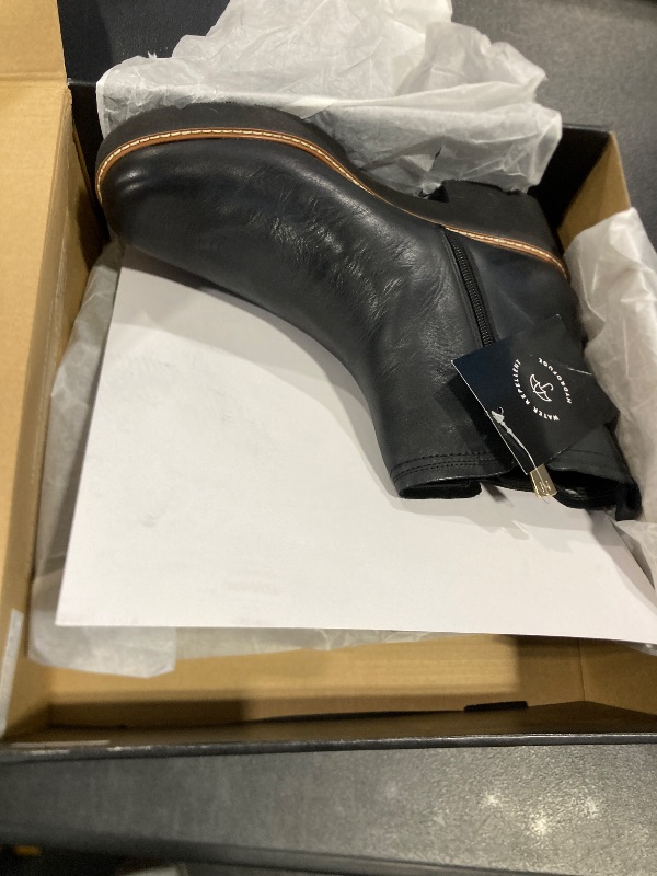 Photo 1 of Naturalizer Womens Darry Bootie Water Repellent Ankle Boot Black Leather 10 W