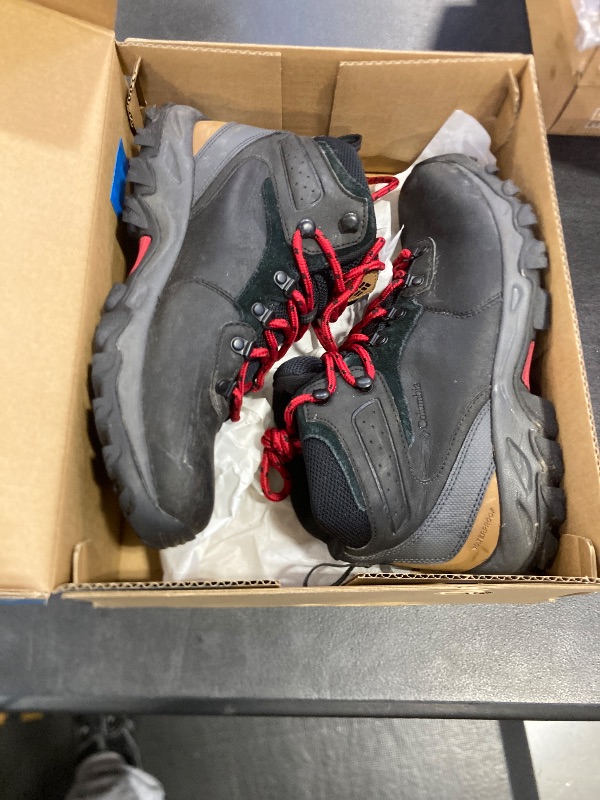 Photo 1 of Columbia Mens Newton Ridge Plus II Waterproof Hiking Boot, Black/Shark, 8 Wide