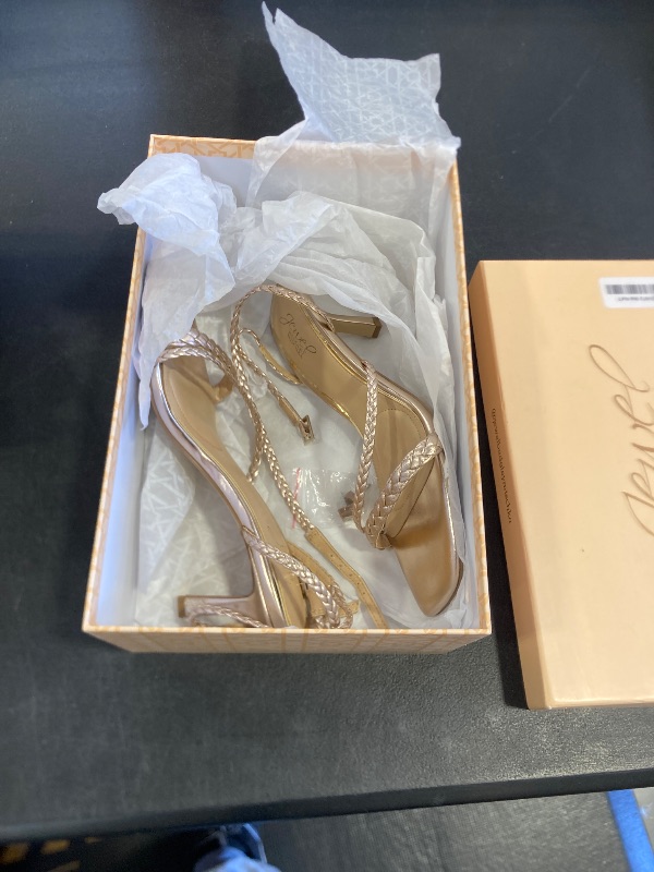 View 2 of Jewel Badgley Mischka Helia Delicate Braided Sandal 7.5