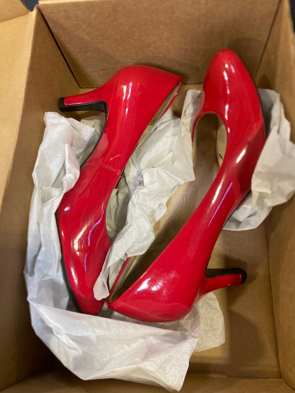 Photo 1 of Lifestride Womens Parigi Pumps Fire Red Patent 9 W