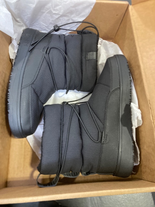 Photo 1 of PUMA Womens Snowbae Boot, PUMA Womens Black-Shadow Gray, 9