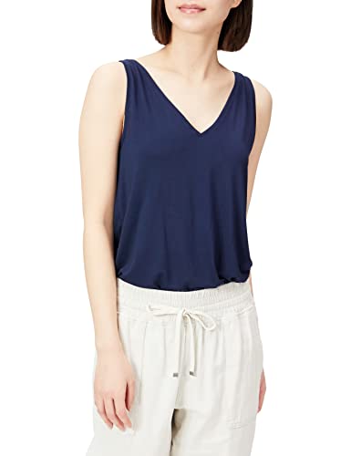 Photo 1 of Amazon Essentials Women's Jersey Standard-Fit V-Neck Tank Top (Previously Daily Ritual), Navy, Medium
medium
