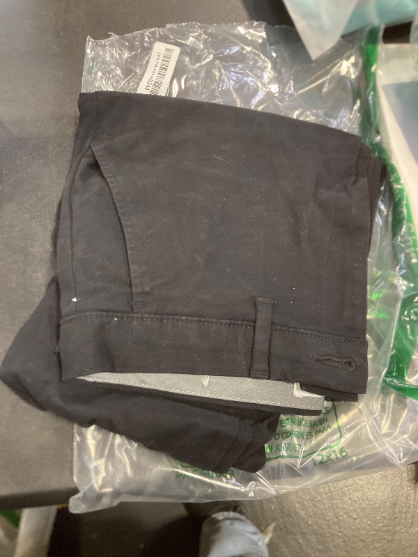 Photo 1 of Amazon Essentials Men's Athletic-Fit Casual Stretch Chino Pant (Available in Big & Tall), Black, 30W x 29L
