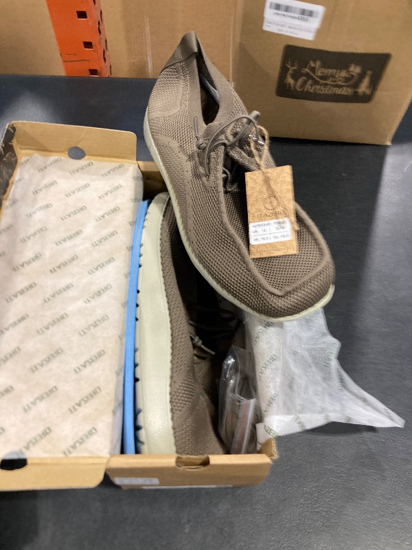 View 2 of 1TAZERO Men's Extra Wide Slip-On Shoes Loafers Orthopedic Diabetic Shoes for Swollen Feet Comfortable Walking with Arch Support for Plantar Fasciitis 12
