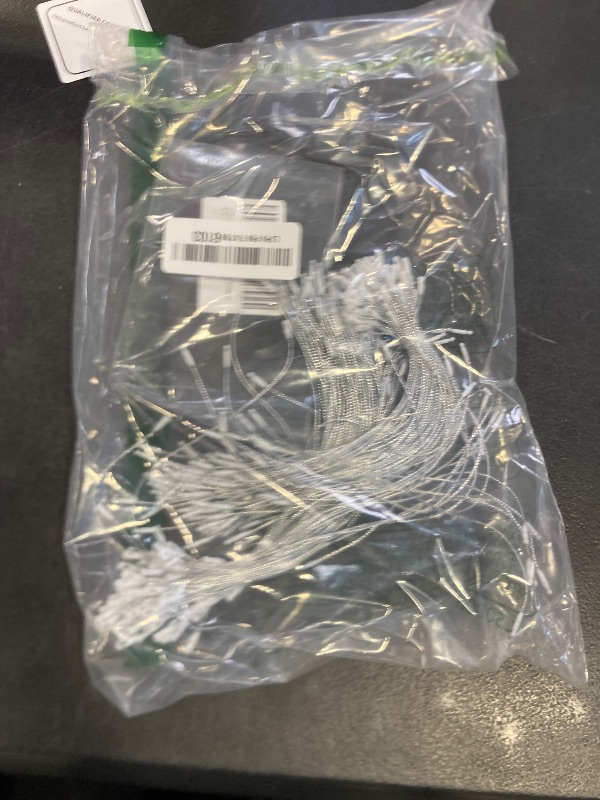 Photo 1 of 200pcs Christmas Ornaments String Hanger Silver Precut Ribbon Hook for Christmas Tree Ornament Decorations with Snap Fastener