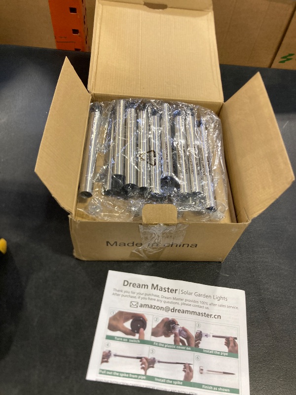 Photo 1 of AOSEA Christmas Solar Pathway Lights Outdoor Waterproof, Solar Powered Garden Lights, Christmas Decor Garden Lighting for Yard, Patio, Landscape, Pathway (RGB Flash Mode Only, 10 Pack)