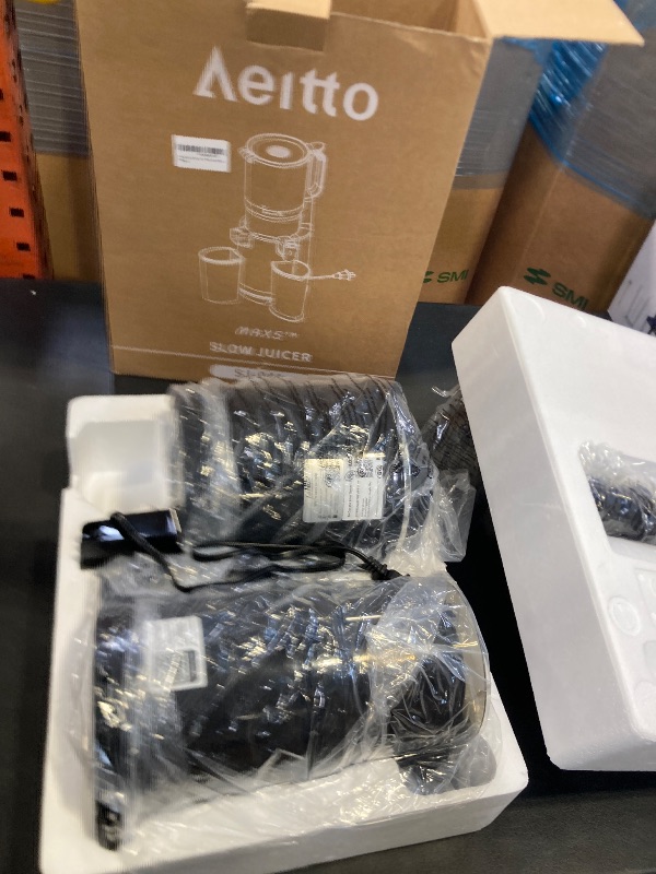 Photo 1 of Aeitto Cold Press Juicer with 5.8" Extra Wide Mouth, Juicer Machines, Easy to Clean, Fit Whole Vegetables & Fruits, Professional Slow Masticating Juicers,Self Feeding, High Juice Yield