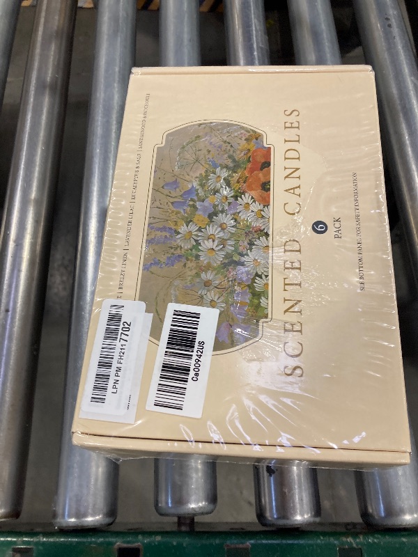 Photo 1 of 6 Pack Natural Soy Wax Jar Candles for Home, Scented Aromatherapy Gift Set for Women, 33 oz 240 Hour Long Lasting, for Birthday, Valentine's Day, Amber