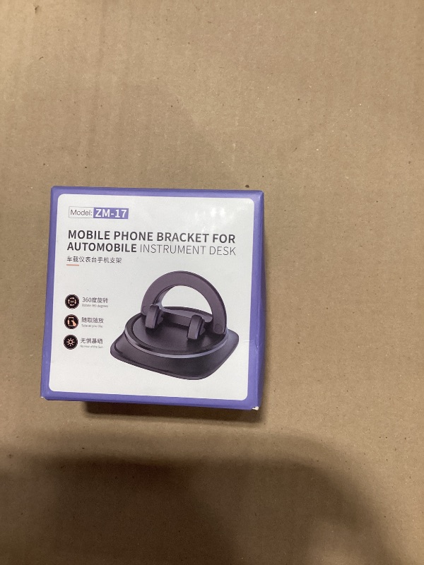 Photo 1 of Car Dashboard Phone Mount - 360 Degree Car Phone Navigation Mount, Phone Stand Car Mount Support | Car Phone Mount Navigation Holder, Dashboard Mount Rotating Mobile Holder for Mobile Phones Tablets