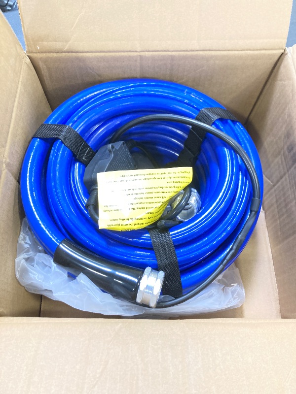 Photo 1 of 15FT Heated Water Hose for RV,Heated Drinking Water Hose with Thermostat,Lead and BPA Free,1/2" Inner Diameter,Temperatures Down to -40°F Self-Regulating,Blue Appearance
