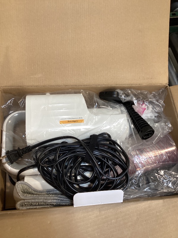 Photo 1 of 6 in1 Rotated Steam Mop Cleaner with 2 Modes, 2 Microfiber Pads, 400ML Removable Tank, 23FT Power Cable, Detachable Steam Cleaner for Floor, Laminate Floor, Tiles Cleaning (Jade White)