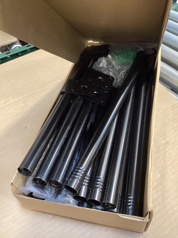 Photo 1 of 6 Pack 5 Ft String Light Poles, String Light Poles for Outside with Fixing Clips,Metal Poles for Outdoor String Lights, Hanging Light Poles for Deck Fence Garden Backyard Wall Bistro