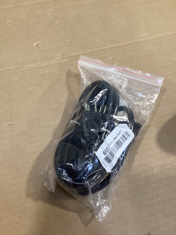 Photo 1 of 16/3 10 FT Outdoor Extension Cord Waterproof, Weatherproof & Flame Retardant Black 3 Prong Power Cord Outside for Lawn & Garden, 13 Amps 1625 Watts 125 VAC 16AWG SJTW, ETL Listed