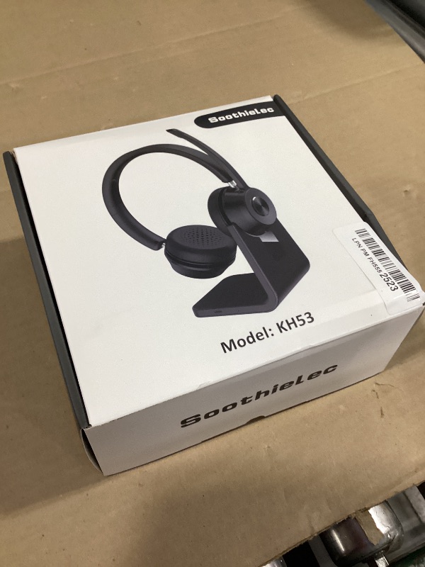 Photo 1 of (Upgraded Version) Wireless Headset, Bluetooth Headset with Noise Cancelling Microphone, Best Headphones with Mic Mute & USB Dongle for PC/Computer/Laptop/Cell Phones/Remote Work/Call Center