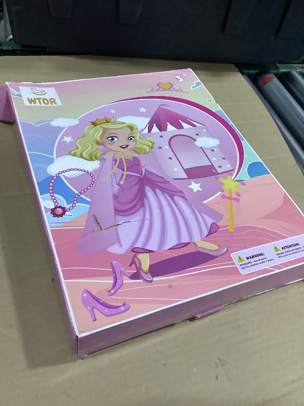 Photo 1 of 15Pcs Princess Castle Play Tent Dress Up with LED Glow in The Dark Stars for Little Girls?Princess Dress Up Cape with Crown,Girl Play Tent/House Toy for Indoor & Outdoor Use (Pink)
