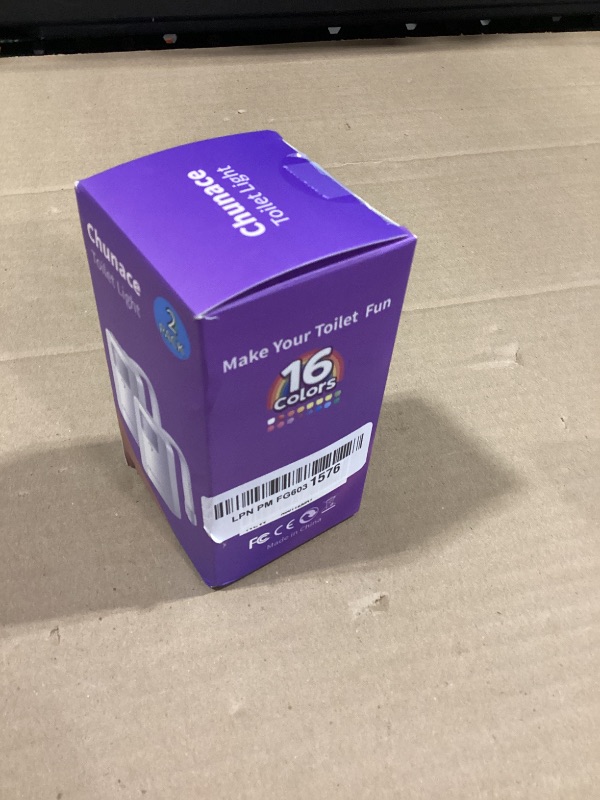 Photo 1 of 2 Pack Toilet Night Lights with Motion Activated Sensor,16-Color Changing LED Inside Toilet Bowl Nightlight, Cool Stuff for Bathroom Accessories Decor, Unique Gadgets for Men and Kids Brithday Gifts