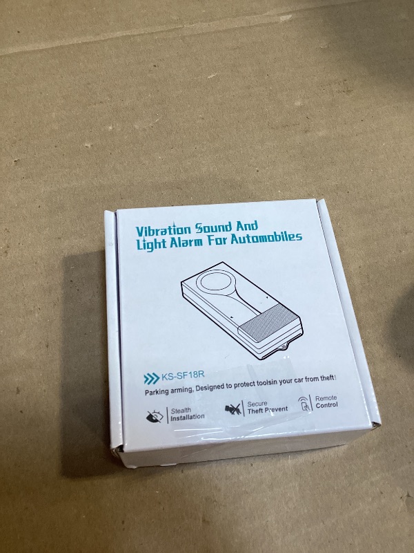 Photo 1 of 108dB Car Alarm System, Vehicle Anti-Theft Vibration Sensor Alarm & Red Light, Wireless Remote Anti Theft Car Device with Magnetic Install Design for Car, Truck (Upgrade 4.0)