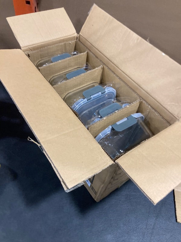 Photo 1 of M MCIRCO [5-Packs, 36 Oz Glass Meal Prep Containers with Snap Locking Lids Glass Food Containers,Airtight Lunch Container,Microwave, Oven, Freezer and Dishwasher (4.5 Cup)