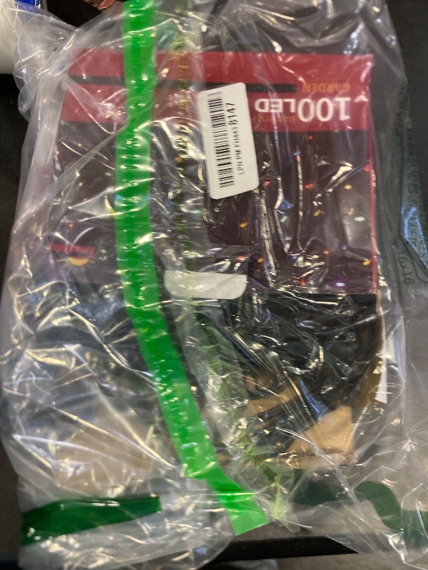 Photo 1 of 2 PACK Battery Operated Net String Lights 4.9x3.9Ft 100LED-Light 8 Modes Mesh Waterproof Wide Angle LED Curtain Lights for Christmas Xmas Garden Yard Party Wedding and Holiday Decor( Warm White)