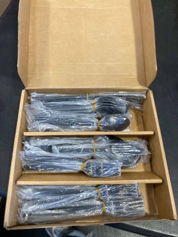 Photo 1 of Alata Cube 45-Piece Forged Stainless Steel Flatware Set Cutlery Set with Utensil-Serving Set, Silverware Set Service for 8, Matte Satin Polished, Dishwasher Safe