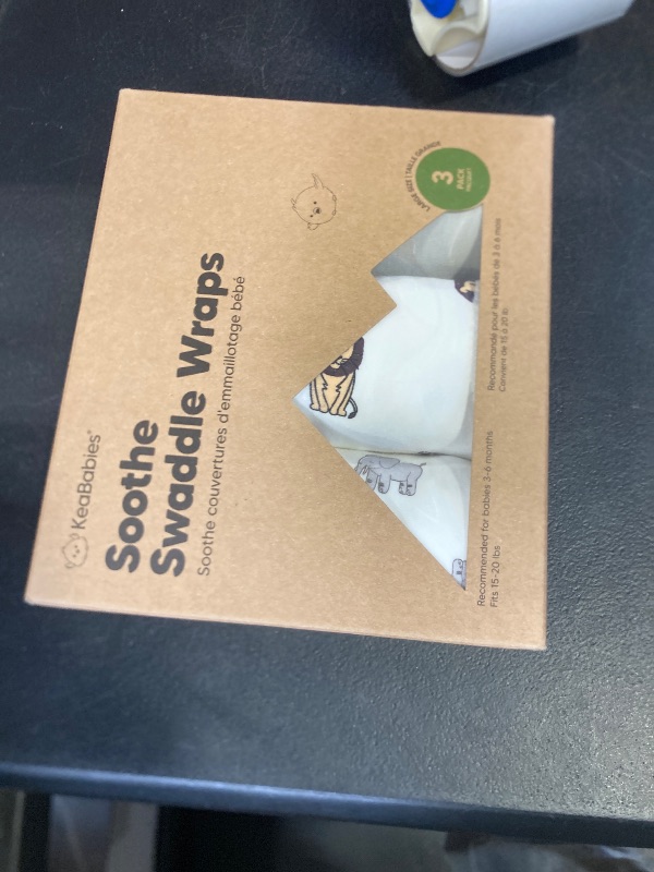 Photo 1 of 3-Pack Organic Baby Swaddle Sleep Sacks - Swaddles for Newborns, Infant 3-6 Months, Baby Girls, Boys, Soft & Snug Newborn Sleep Sack, Nursery Swaddling Blankets (The Wild 2,L)