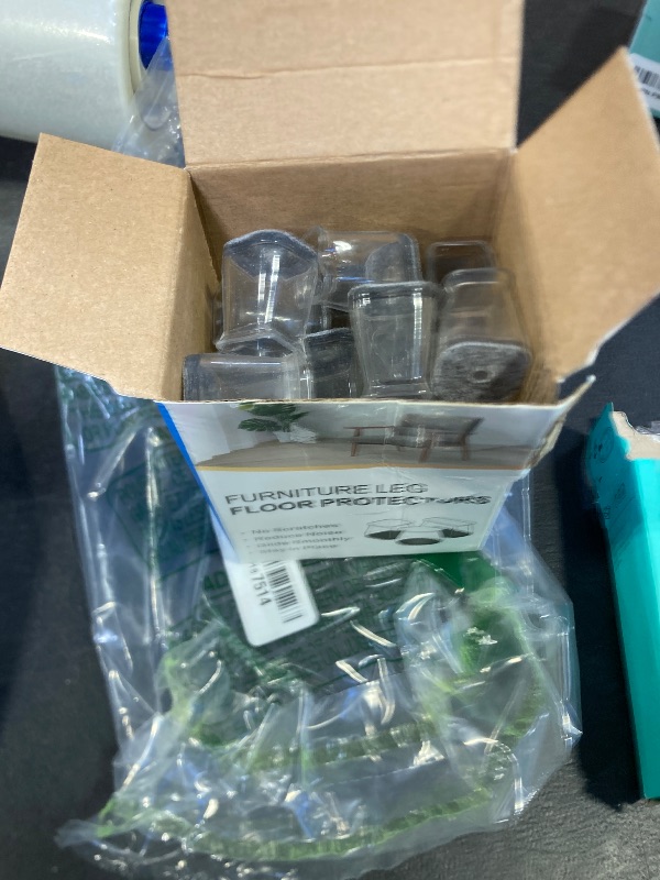 Photo 1 of 32 Pcs Square Chair Leg Floor Protectors - Silicone & Felt Furniture Pads for Hardwood Floors, Scratch-Resistant Noise-Reducing Chair Leg Caps, Fits Square Legs (1/2'' to 3/4'')