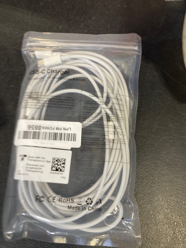 Photo 1 of FEEL2NICE iPhone Charger Fast Charging 2 Pack Type C Wall Charger Block with 2 Pack [6FT&10FT] Long USB C to Lightning Cable for iPhone 14/13/12/12 Pro Max/11/Xs Max/XR/X,AirPods Pro