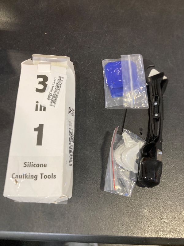 View 2 of 3 in 1 Silicone Caulking Tools?Stainless Steelhead?, Sealant Finishing Tool Grout Scraper, Reuse and Replace 5 Silicone Pads, Great Tools for Kitchen Bathroom Window, Sink Joint